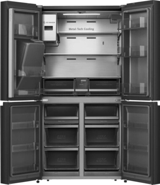 Hisense Frigorifero Americano Side by Side Capacit 519 Litri Classe E No Frost colore Nero - RQ760N4IFE