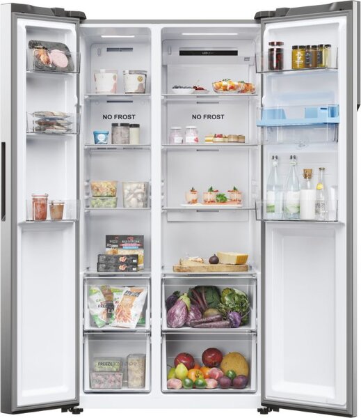 Haier Frigorifero Americano Side by Side Capacit 521 Litri Classe energetica D Raffreddamento No Frost colore Inox - HSR5918DWMP SBS 90 Serie 5