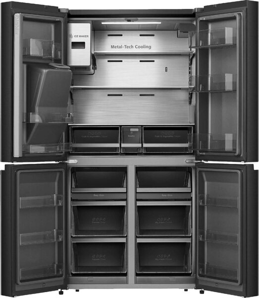 Hisense Frigorifero Americano Side by Side Capacit 519 Litri Classe E No Frost colore Nero - RQ760N4IFE