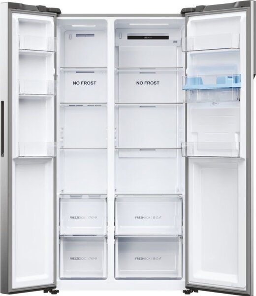 Haier Frigorifero Americano Side by Side Capacit 521 Litri Classe energetica D Raffreddamento No Frost colore Inox - HSR5918DWMP SBS 90 Serie 5
