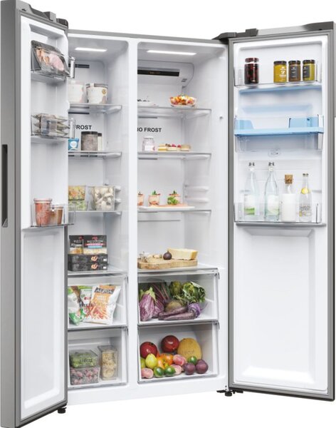 Haier Frigorifero Americano Side by Side Capacit 521 Litri Classe energetica D Raffreddamento No Frost colore Inox - HSR5918DWMP SBS 90 Serie 5