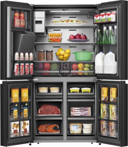 Hisense Frigorifero Americano Side by Side Capacit 519 Litri Classe E No Frost colore Nero - RQ760N4IFE