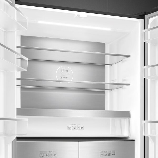 Smeg Frigorifero Americano Side by Side Capacit 522 Litri Classe energetica D Raffreddamento No Frost colore Nero - FQI60KD