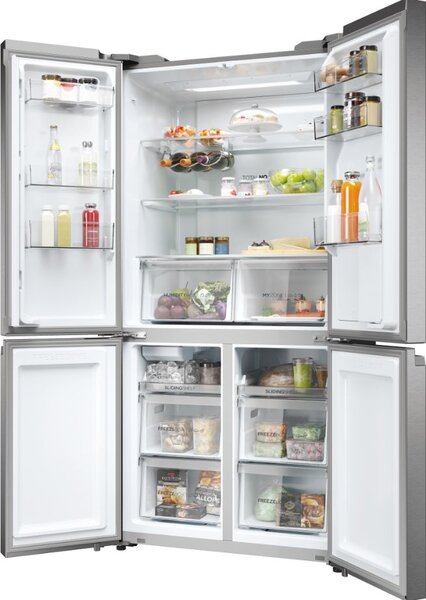 Haier Frigorifero Americano Side by Side Capacit 528 Litri Classe energetica E Raffreddamento No Frost colore Inox - HCR5919EHMP Cube 90 Serie 5