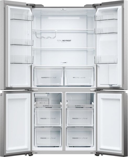 Haier Frigorifero Americano Side by Side Capacit 528 Litri Classe energetica E Raffreddamento No Frost colore Inox - HCR5919EHMP Cube 90 Serie 5
