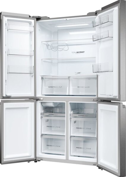 Haier Frigorifero Americano Side by Side Capacit 528 Litri Classe energetica E Raffreddamento No Frost colore Inox - HCR5919EHMP Cube 90 Serie 5