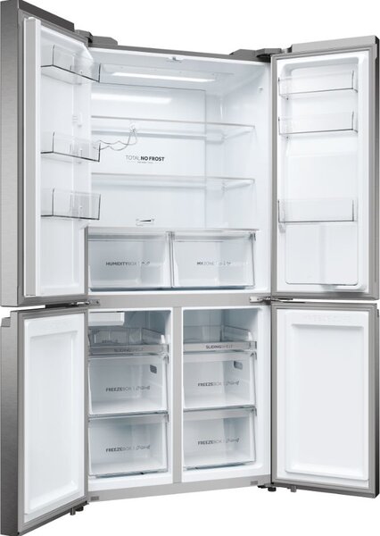 Haier Frigorifero Americano Side by Side Capacit 528 Litri Classe energetica E Raffreddamento No Frost colore Inox - HCR5919EHMP Cube 90 Serie 5