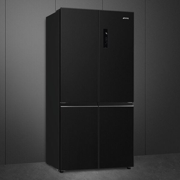 Smeg Frigorifero Americano Side by Side Capacit 522 Litri Classe energetica D Raffreddamento No Frost colore Nero - FQI60KD