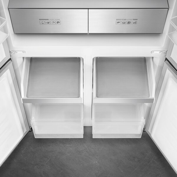 Smeg Frigorifero Americano Side by Side Capacit 522 Litri Classe energetica D Raffreddamento No Frost colore Nero - FQI60KD