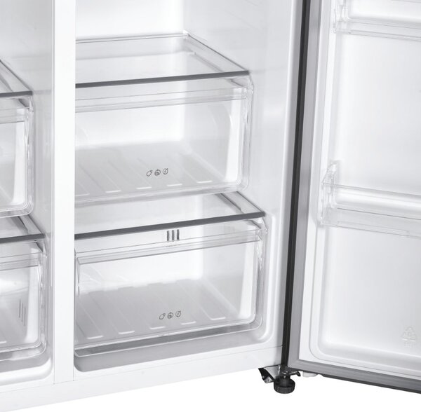 Candy Frigorifero Americano Side by Side Capacit 529 Litri Classe energetica E Raffreddamento No Frost colore Acciaio Inox - CHSBSO-6174XWD