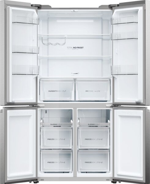 Haier Frigorifero Americano Side by Side Capacit 528 Litri Classe energetica E Raffreddamento No Frost colore Platino / Inox - HCR5919ENMP