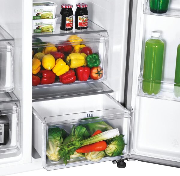 Candy Frigorifero Americano Side by Side Capacit 529 Litri Classe energetica E Raffreddamento No Frost colore Acciaio Inox - CHSBSO-6174XWD