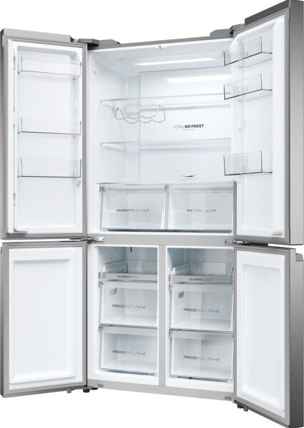 Haier Frigorifero Americano Side by Side Capacit 528 Litri Classe energetica E Raffreddamento No Frost colore Platino / Inox - HCR5919ENMP