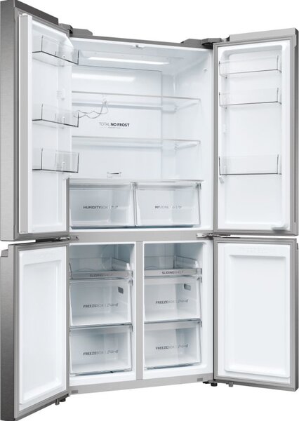 Haier Frigorifero Americano Side by Side Capacit 528 Litri Classe energetica E Raffreddamento No Frost colore Platino / Inox - HCR5919ENMP