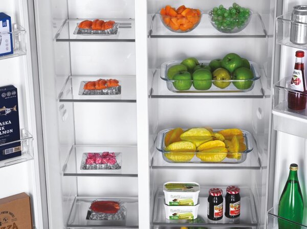 Candy Frigorifero Americano Side by Side Capacit 529 Litri Classe energetica E Raffreddamento No Frost colore Acciaio Inox - CHSBSO-6174XWD