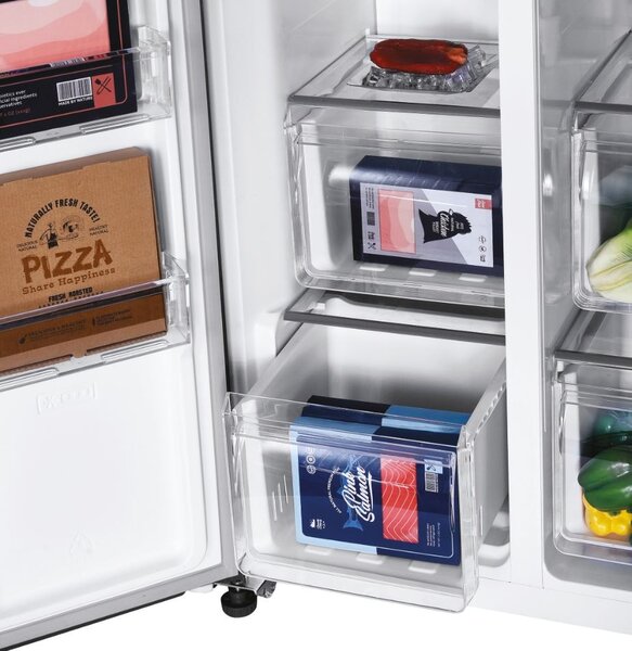 Candy Frigorifero Americano Side by Side Capacit 532 Litri Classe energetica E Raffreddamento No Frost colore Acciaio Inox - CHSVN-174X