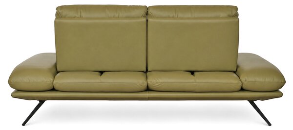 Divano Nexus Pelle Primo Fiore Premium - Schienali Mobili, Braccioli Ripiegabili