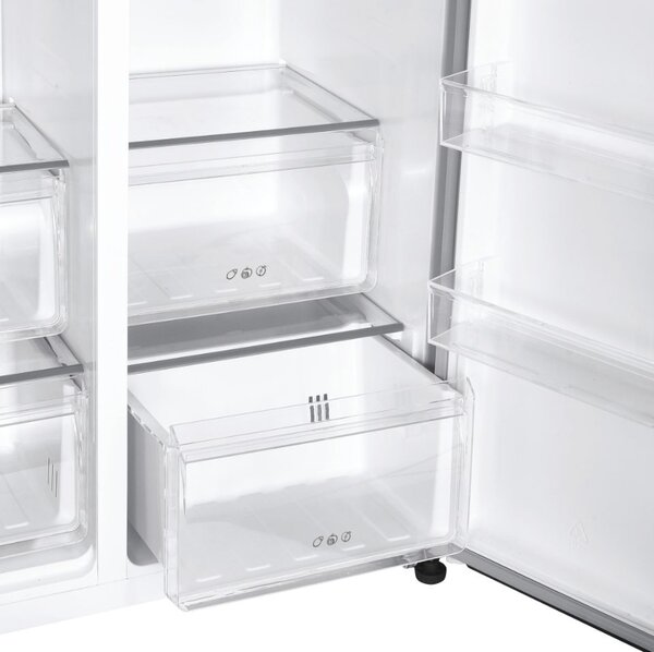 Candy Frigorifero Americano Side by Side Capacit 532 Litri Classe energetica E Raffreddamento No Frost colore Acciaio Inox - CHSVN-174X