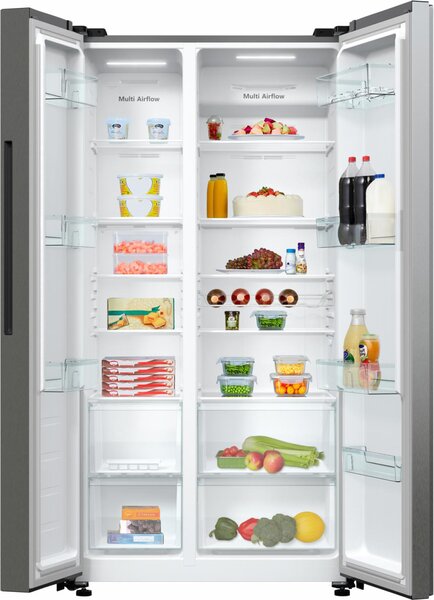 Hisense Frigorifero Americano Side by Side Capacit 550 Litri Classe E No Frost colore Inox - RS711N4ACE