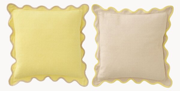 Set di 2 cuscini in cotone Scallop
