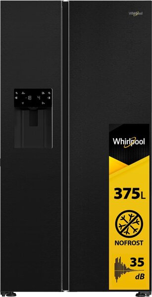 Whirlpool Frigorifero Americano Side by Side Capacit 578 Litri Classe energetica D Raffreddamento No Frost colore Nero - WHG2 6574W XK5E