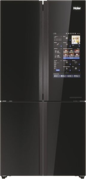 Haier Frigorifero Americano Side by Side Capacit 586 Litri Classe energetica E Raffreddamento No Frost colore Nero - HCW9919ESGB Cube 90 Serie 9