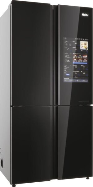 Haier Frigorifero Americano Side by Side Capacit 586 Litri Classe energetica E Raffreddamento No Frost colore Nero - HCW9919ESGB Cube 90 Serie 9