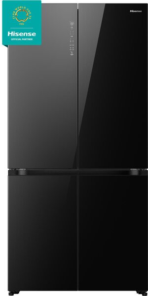 Hisense Frigorifero Americano Side by Side Capacit 591 Litri Classe energetica E Raffreddamento No Frost colore Nero - RQ768N4GBE