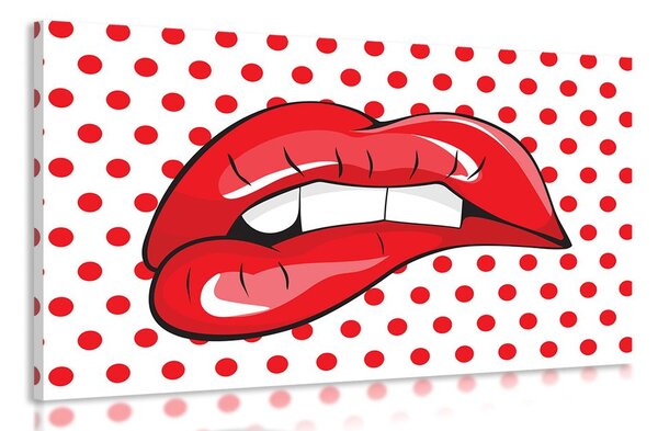 Stampa su tela – Labbra pop art
