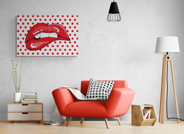 Stampa su tela – Labbra pop art