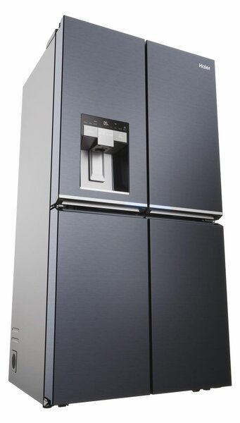 Haier Frigorifero Americano Side by Side Capacit 601 Litri Classe energetica E Raffreddamento No Frost colore Nero - HCR7918EIMB Cube 90 Series 7