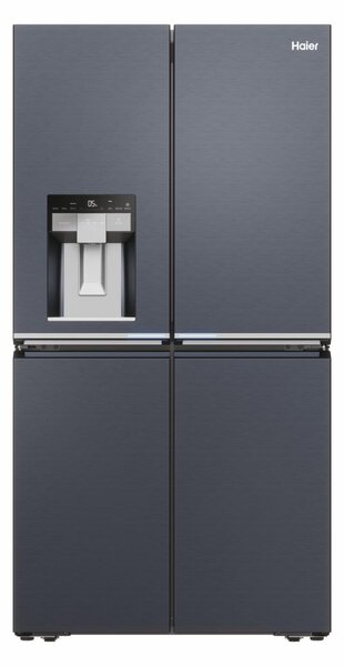 Haier Frigorifero Americano Side by Side Capacit 601 Litri Classe energetica E Raffreddamento No Frost colore Nero - HCR7918EIMB Cube 90 Series 7