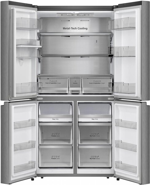 Hisense Frigorifero Americano Side by Side Capacit 606 Litri Classe energetica E Raffreddamento No Frost colore Inox - RQ758N4SWSE