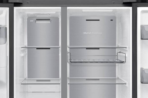 Samsung Frigorifero Americano Side by Side Capacit 621 Litri Classe energetica D Raffreddamento No Frost AI Home colore Nero - RS90F64EDFEF