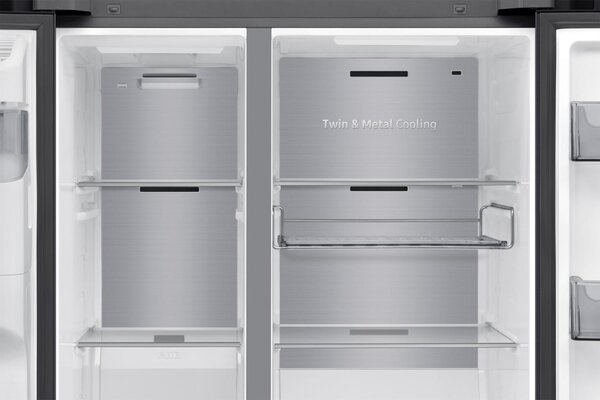 Samsung Frigorifero Americano Side by Side Capacit 614 Litri Classe energetica E Raffreddamento No Frost colore Nero - RS90F66BEFEF Series 9