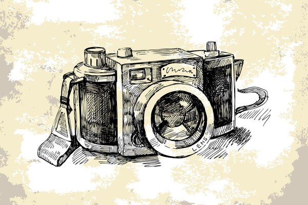 Carta da parati – Fotocamera retrò