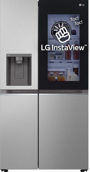 Lg Frigorifero Americano Side by Side Capacit 635 Litri Classe energetica E Raffreddamento No Frost colore Argento - GSGV81PYLL.APYQEUR InstaView