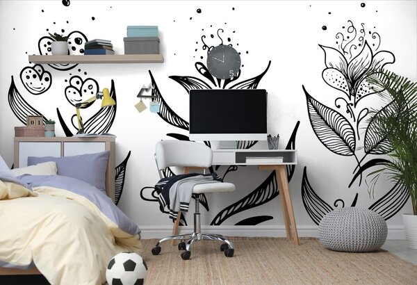 Carta da parati – Motivi popolari delicati
