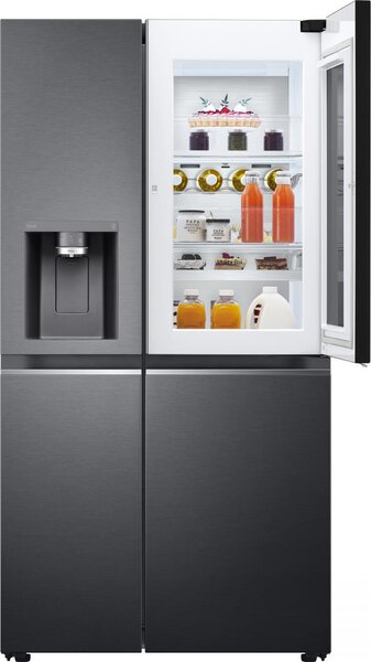 Lg Frigorifero Americano Side by Side Capacit 635 Litri Classe energetica E Raffreddamento Total No Frost colore Nero - GSXV91MCAE