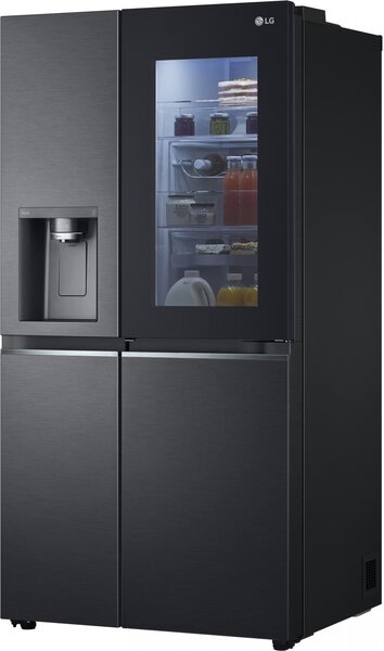 Lg Frigorifero Americano Side by Side Capacit 635 Litri Classe energetica E Raffreddamento Total No Frost colore Nero - GSXV91MCAE