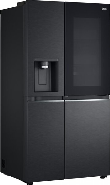 Lg Frigorifero Americano Side by Side Capacit 635 Litri Classe energetica E Raffreddamento Total No Frost colore Nero - GSXV91MCAE