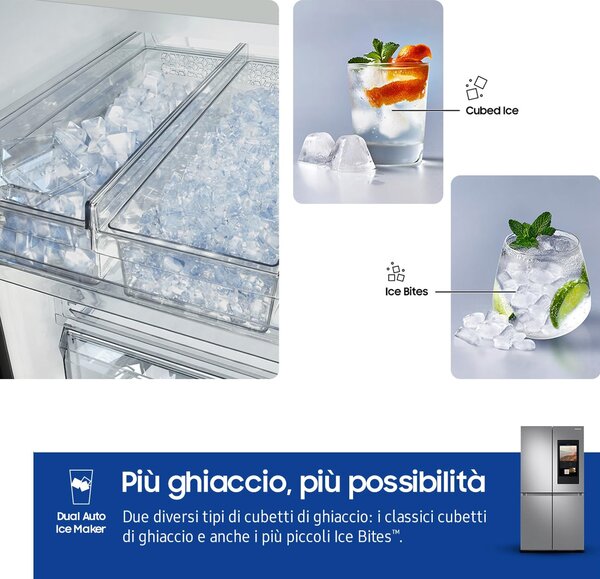 Samsung Frigorifero Americano Side by Side Capacit 636 Litri Classe energetica E Raffreddamento No Frost colore Inox - RF65DG9H0ESREF