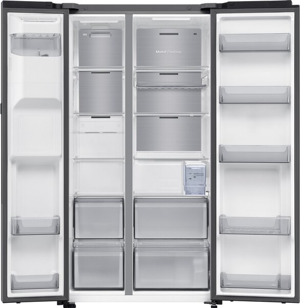 Samsung Frigorifero Americano Side by Side Capacit 640 Litri Classe energetica D Raffreddamento No Frost+ AI Home colore Acciaio Inox - RS90F65EDTEF