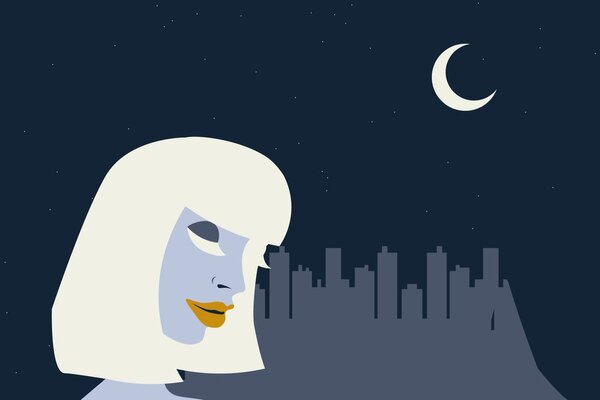 Carta da parati – Sconosciuta misteriosa in città