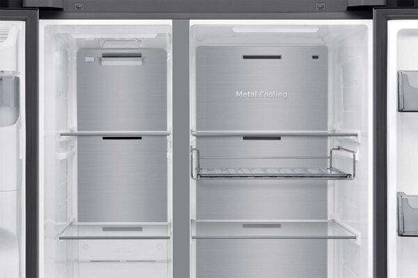 Samsung Frigorifero Americano Side by Side Capacit 640 Litri Classe energetica D Raffreddamento No Frost+ AI Home colore Acciaio Inox - RS90F65EDTEF