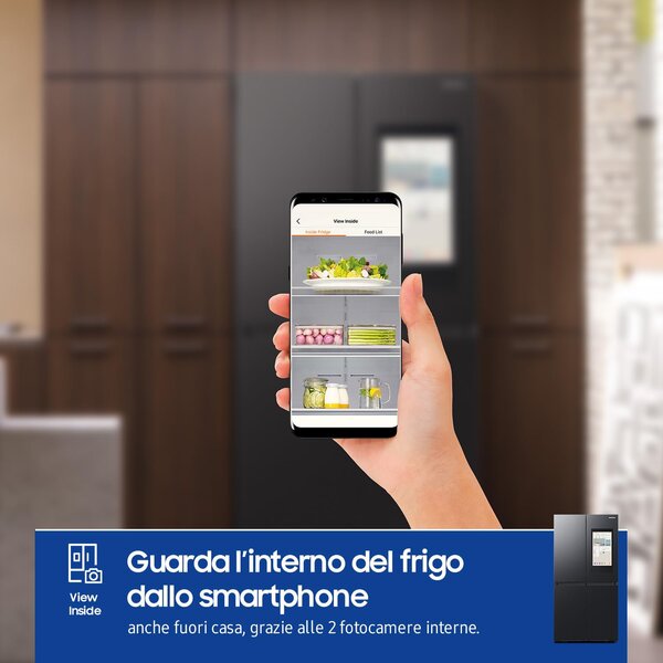 Samsung Frigorifero Americano Side by Side Capacit 636 Litri Classe energetica E Raffreddamento No Frost colore Nero - RF65DG9H0EB1EF
