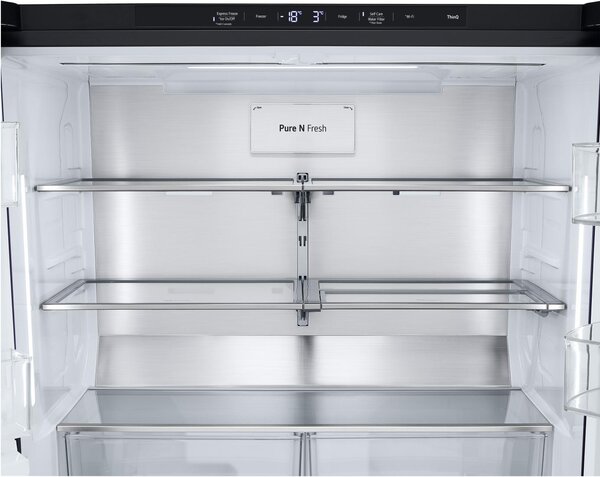 Lg Frigorifero Americano Side by Side Capacit 638 Litri Classe energetica E Raffreddamento No Frost colore Nero - GMG960EVJE InstaView