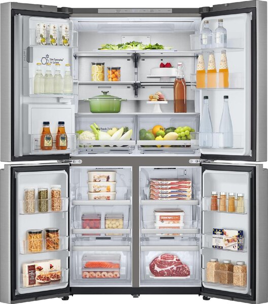 Lg Frigorifero Americano Side by Side Capacit 641 Litri Classe energetica E Raffreddamento No Frost colore Argento - GML960PYBE