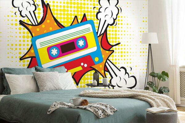 Carta da parati – Cassetta pop art