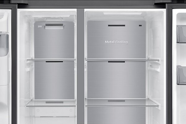 Samsung Frigorifero Americano Side by Side Capacit 640 Litri Classe energetica E Raffreddamento No Frost colore Argento - RS70F65KETEF